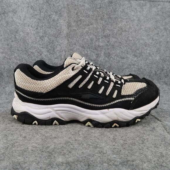 Avia Shoes Womens 8 Athletic Trainers Casual Active Walking Comfort Black White - Picture 1 of 12